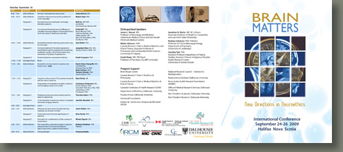 Programme brochure for Brain Matters conference